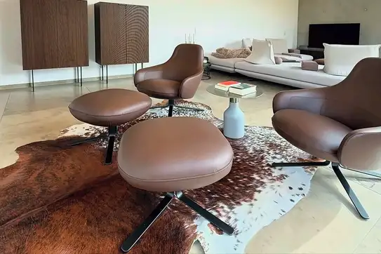 Gepflegte Sitzecke im Wohnzimmer